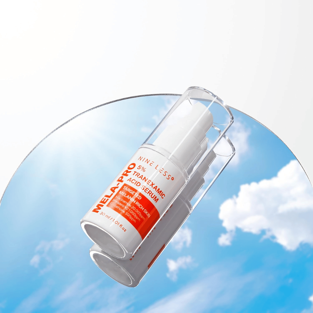 NINE LESS MELA-PRO 5% Tranexamic Acid Serum 30 ml με αντλία, ορός για τη μελάγχρωση και τις σκούρες κηλίδες.
