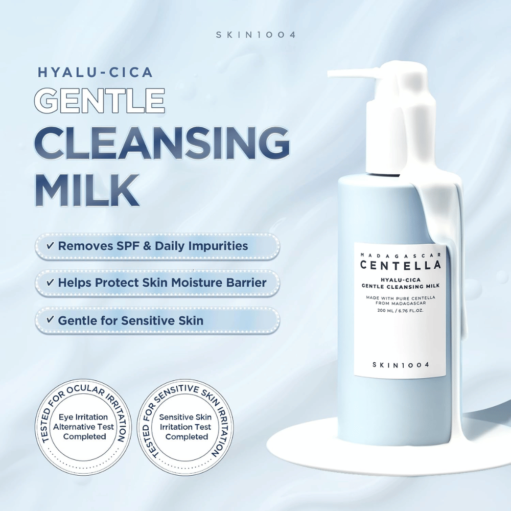 SKIN1004 Madagascar Centella Hyalu-Cica Gentle Cleansing Milk – απαλό γαλάκτωμα καθαρισμού για ευαίσθητη επιδερμίδα