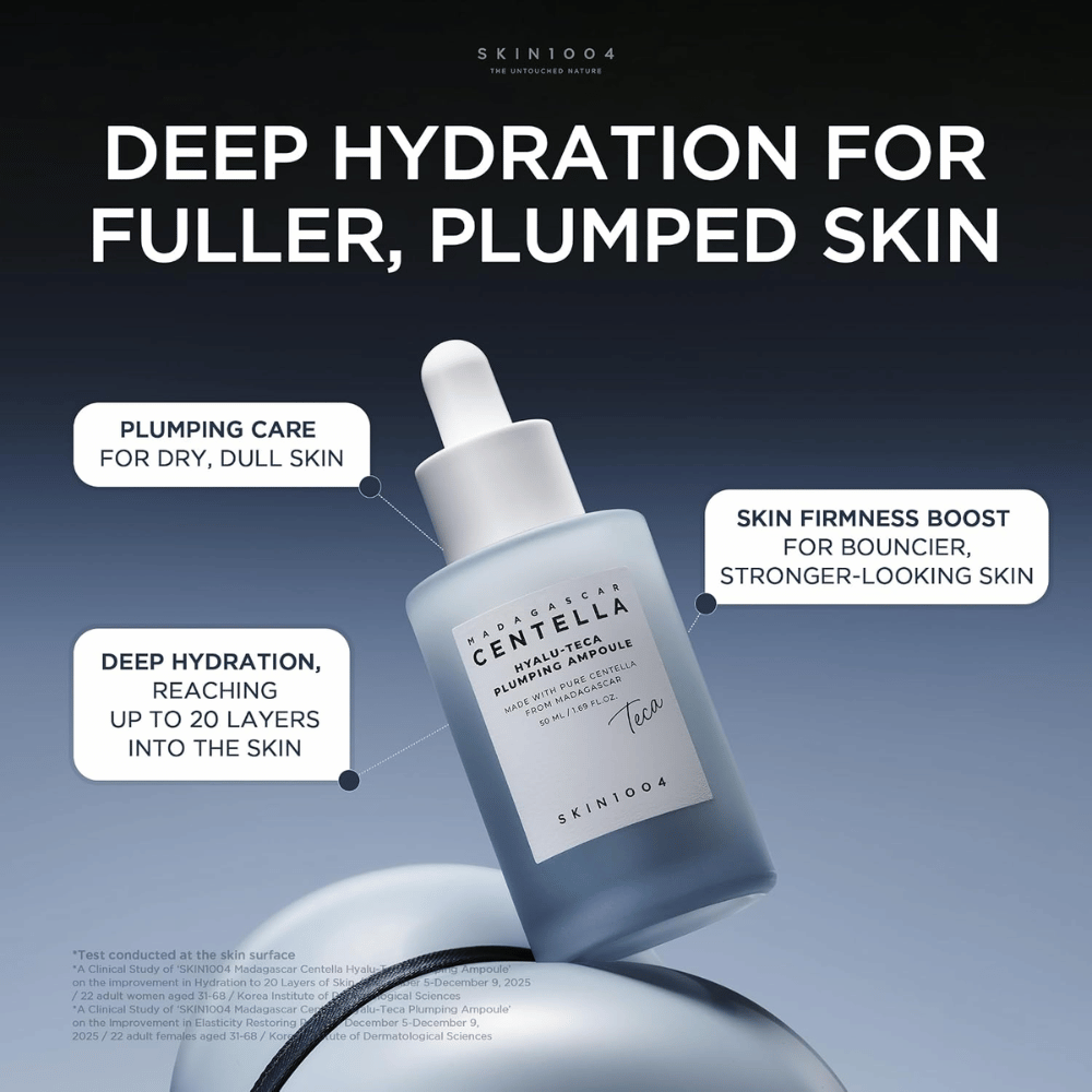 4. SKIN1004 Madagascar Centella Hyalu-Teca Plumping Ampoule – ενυδατική αμπούλα για πιο γεμάτη επιδερμίδα και βελτιωμένη ελαστικότητα
