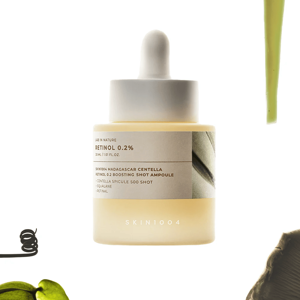 SKIN1004 Madagascar Centella Retinol 0.2 Boosting Shot Ampoule – κορεάτικος ορός ρετινόλης με 0,2 % ρετινόλη και centella asiatica για βελτιωμένη υφή δέρματος, ελαστικότητα και πιο ομοιόμορφο τόνο δέρματος.
