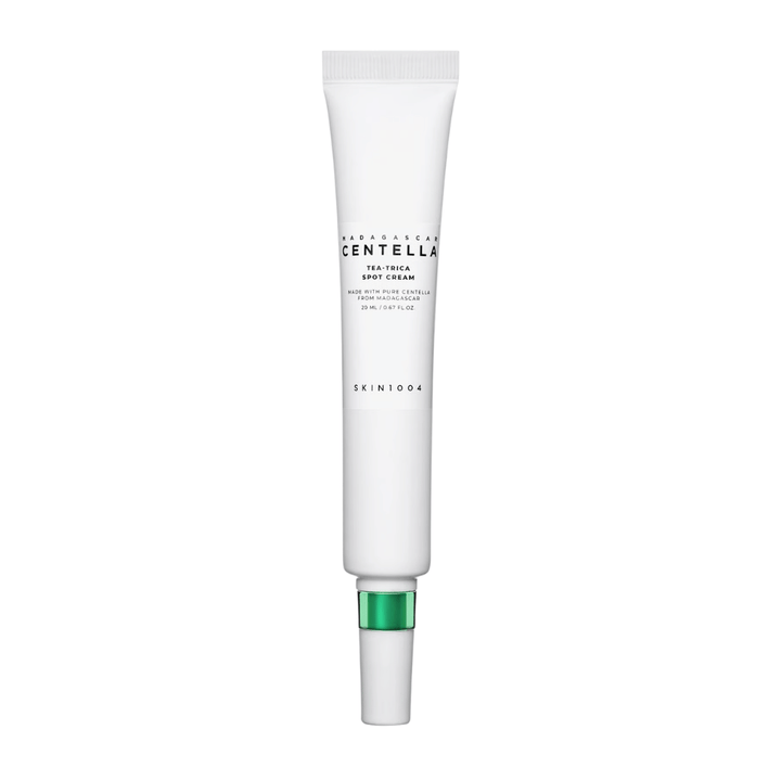 SKIN1004 Madagascar Centella Tea-Trica Spot Cream 20 ml – κορεατική θεραπεία σημείου με centella και tea tree για ακμή, ερυθρότητα και ακάθαρτο δέρμα.