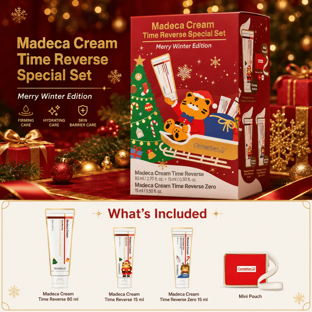 2. Centellian24 Madeca Cream Time Reverse Special Set Merry Winter Edition – σετ δώρου με τρεις κρέμες προσώπου και μίνι τσάντα