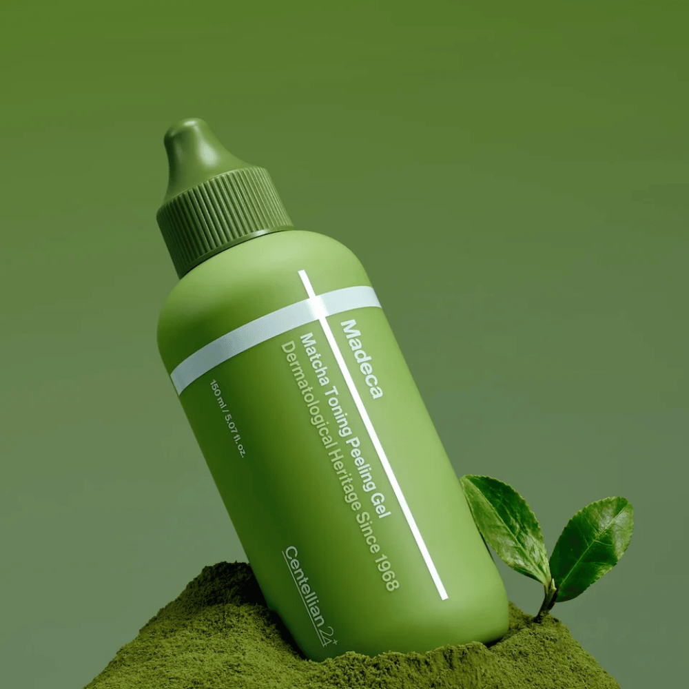 Centellian24 Madeca Matcha Toning Peeling Gel εικόνα προϊόντος – ήπια κορεάτικη απολεπιστική peeling gel με matcha που βοηθά στη βελτίωση της υφής του δέρματος και προσφέρει πιο φρέσκο δέρμα.
