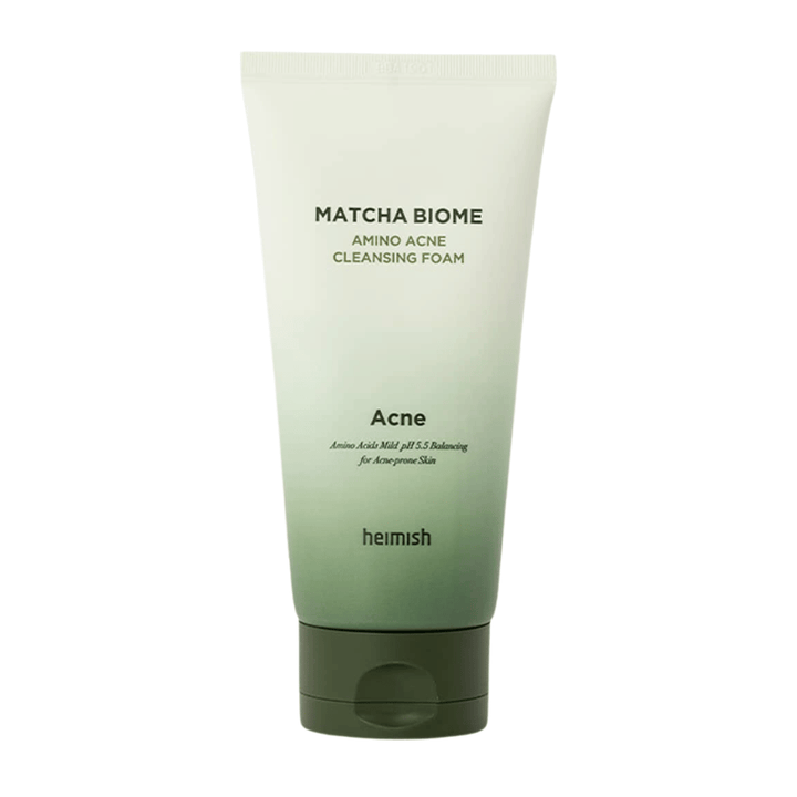 Heimish Matcha Biome Amino Acne Cleansing Foam – κορεάτικο καθαριστικό προσώπου για επιδερμίδα με τάση ακμής και ευαίσθητο δέρμα με matcha και αμινοξέα