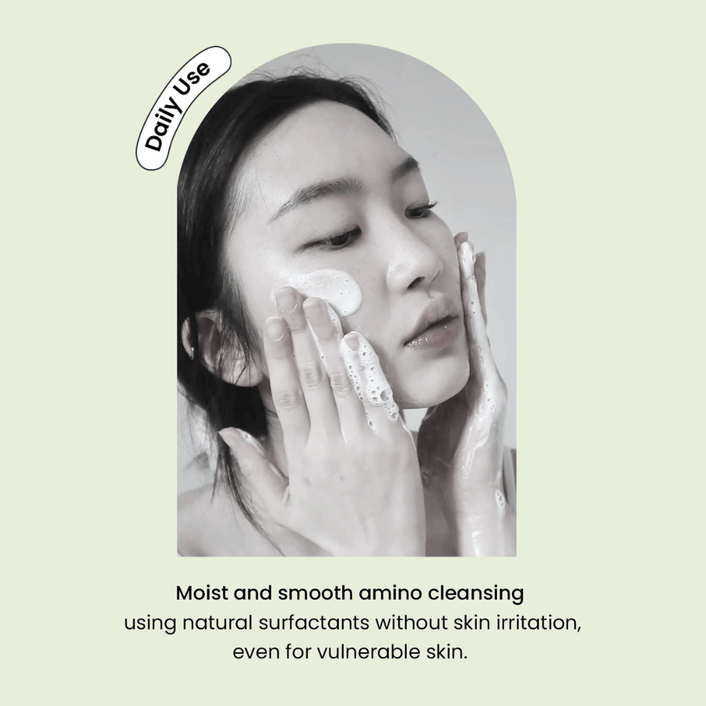 Heimish Matcha Biome Amino Acne Cleansing Foam – ήπιο καθημερινό καθαριστικό προσώπου με αμινοξέα και matcha για ευαίσθητο και δέρμα με τάση ακμής