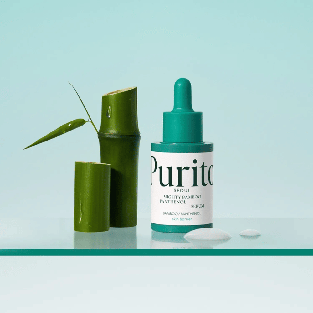 Purito Mighty Bamboo Panthenol Serum – βίγκαν κορεάτικος ορός με εκχύλισμα μπαμπού και πανθενόλη που προστατεύει και ενυδατώνει το δέρμα.