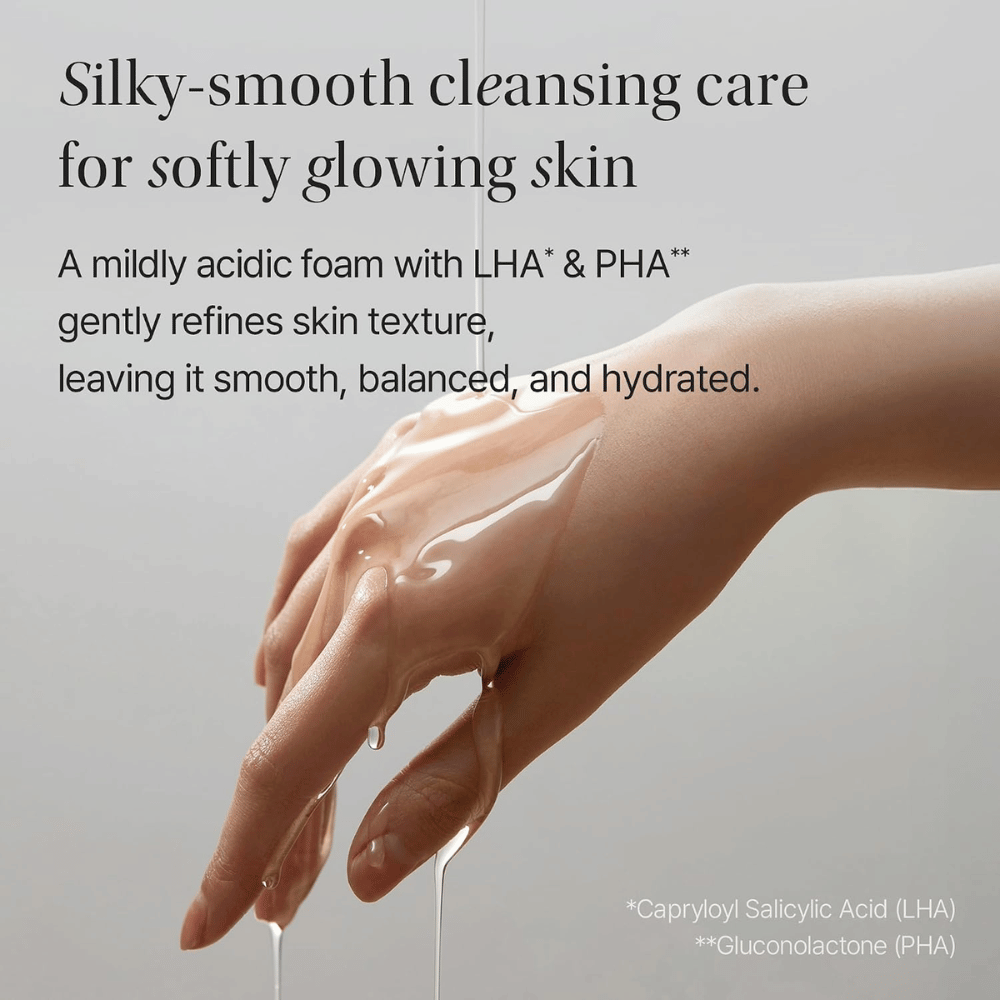 Objet by KUNDAL Moist Gleam Body Wash με LHA και PHA που απολεπίζουν απαλά και βοηθούν την επιδερμίδα να είναι απαλή και ενυδατωμένη.