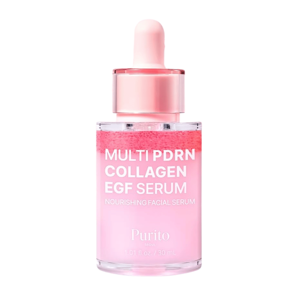 Purito Multi PDRN Collagen EGF Serum 30 ml – κορεατικός ορός προσώπου με PDRN, κολλαγόνο και EGF.