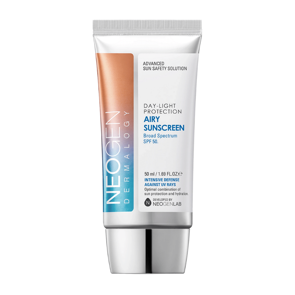 Neogen Dermalogy Day-Light Protection Airy Sunscreen SPF50 50ml – ελαφριά αντηλιακή κρέμα με ευρύ φάσμα προστασίας UV και ενυδατική φόρμουλα.