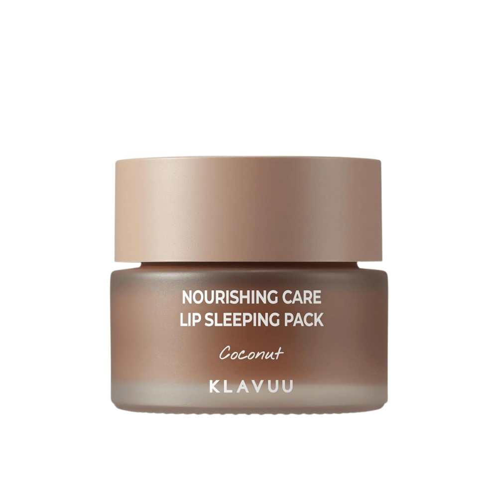 KLAVUU Nourishing Care Lip Sleeping Pack Coconut – θρεπτική μάσκα χειλιών με καρύδα που ενυδατώνει εντατικά και περιποιείται τα ξηρά χείλη κατά τη διάρκεια της νύχτας.