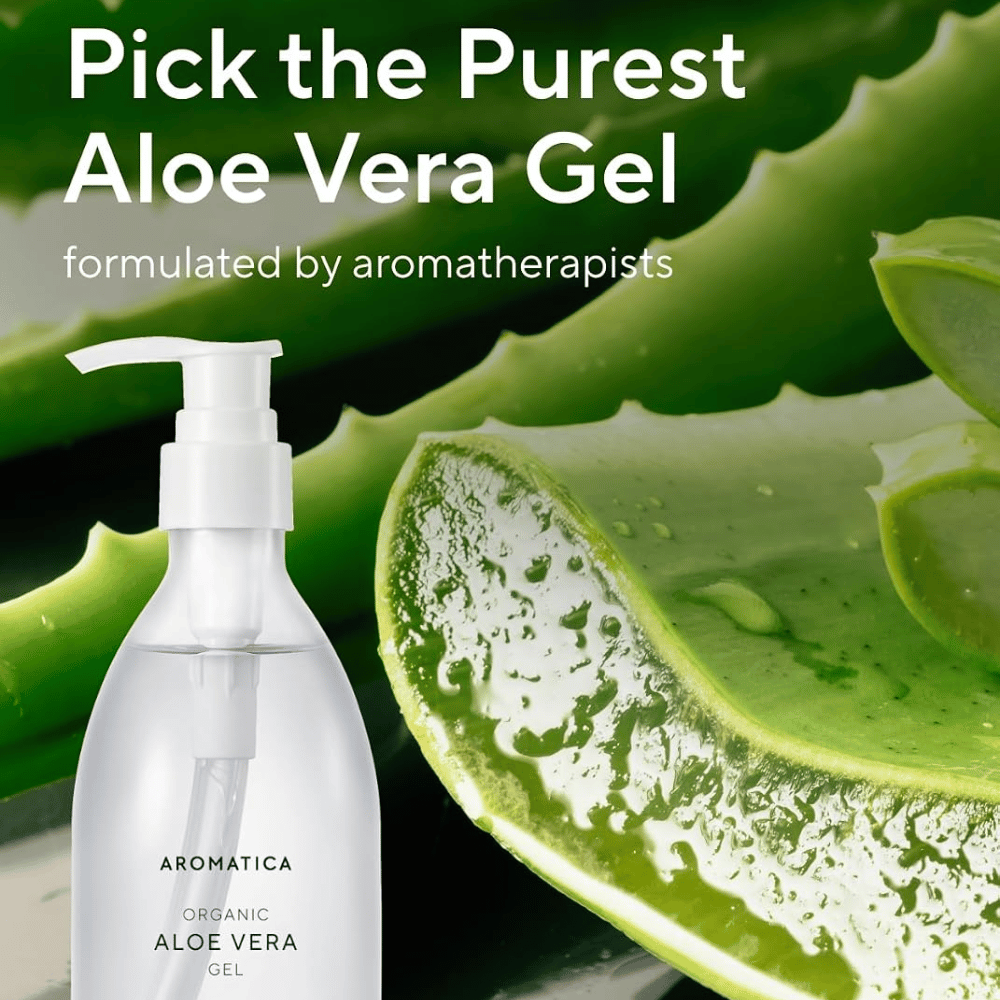 AROMATICA Organic Aloe Vera Gel – τζελ αλόης βέρα με φυσικό φύλλο αλόης βέρα