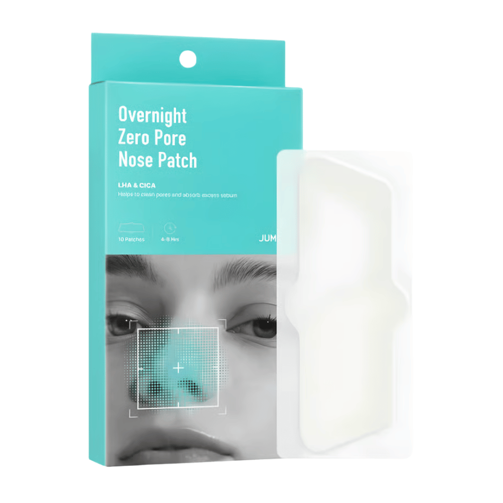 JUMISO Overnight Zero Pore Nose Patch Set – 10 αυτοκόλλητα πόρων με LHA και CICA