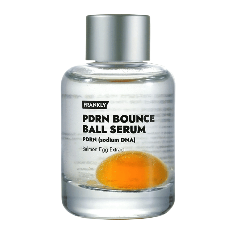 FRANKLY PDRN Bounce Ball Serum – κορεάτικος ορός προσώπου με PDRN και εκχύλισμα αυγών σολομού που ενισχύει το φραγμό του δέρματος και προσφέρει ελαστικότητα.