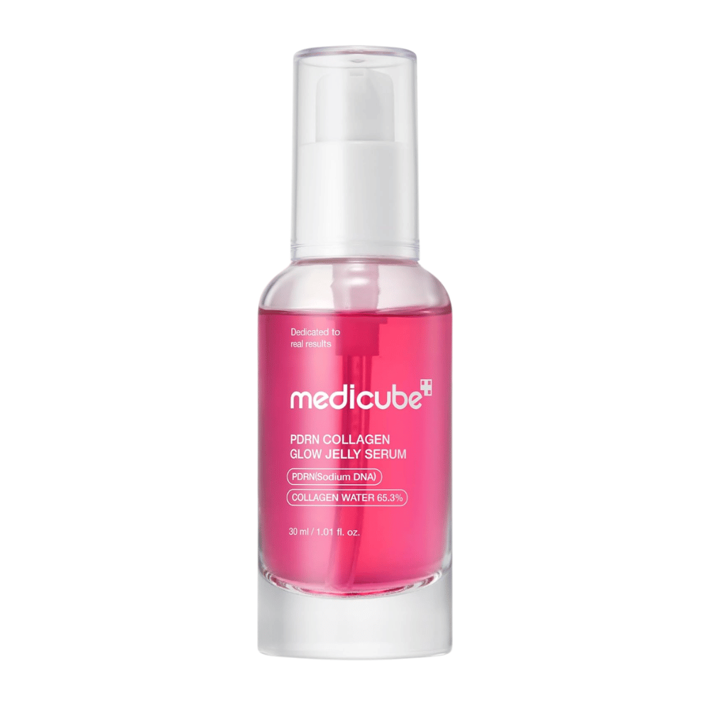 Medicube PDRN Collagen Glow Jelly Serum 30 ml σε φιάλη με αντλία για ενυδάτωση, λάμψη και βελτιωμένη ελαστικότητα της επιδερμίδας
