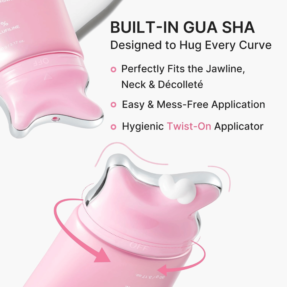 2. Medicube PDRN Collagen Gua Sha Neck Wrinkle Cream – ενσωματωμένος εφαρμογέας gua sha για λαιμό, γραμμή γνάθου και ντεκολτέ