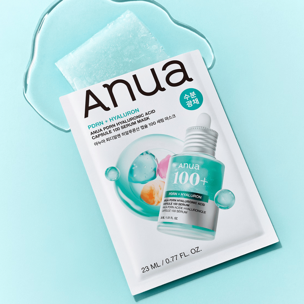 1. Anua PDRN Hyaluronic Acid Capsule 100 Serum Mask – ενυδατική μάσκα sheet με PDRN και υαλουρονικό οξύ