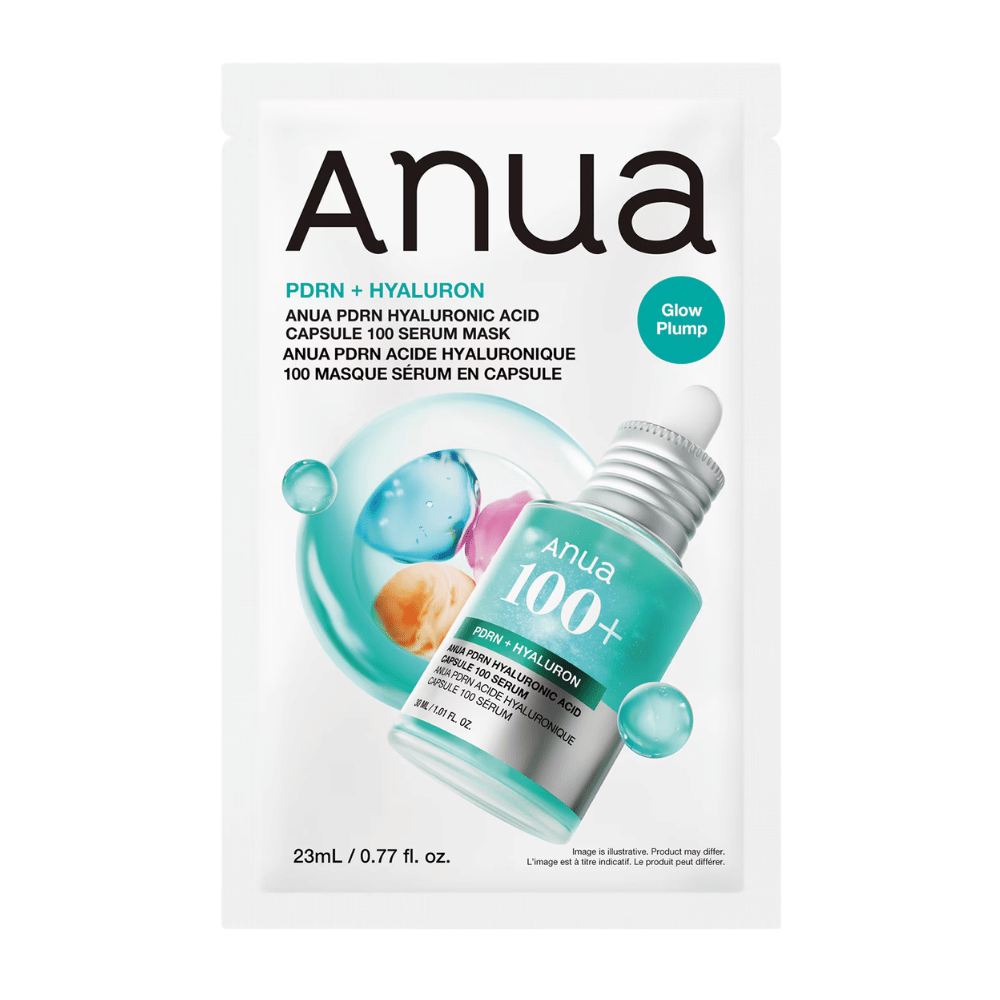 4. Anua PDRN Hyaluronic Acid Capsule 100 Serum Mask 23 ml – κορεάτικη μάσκα sheet με PDRN και υαλουρονικό οξύ