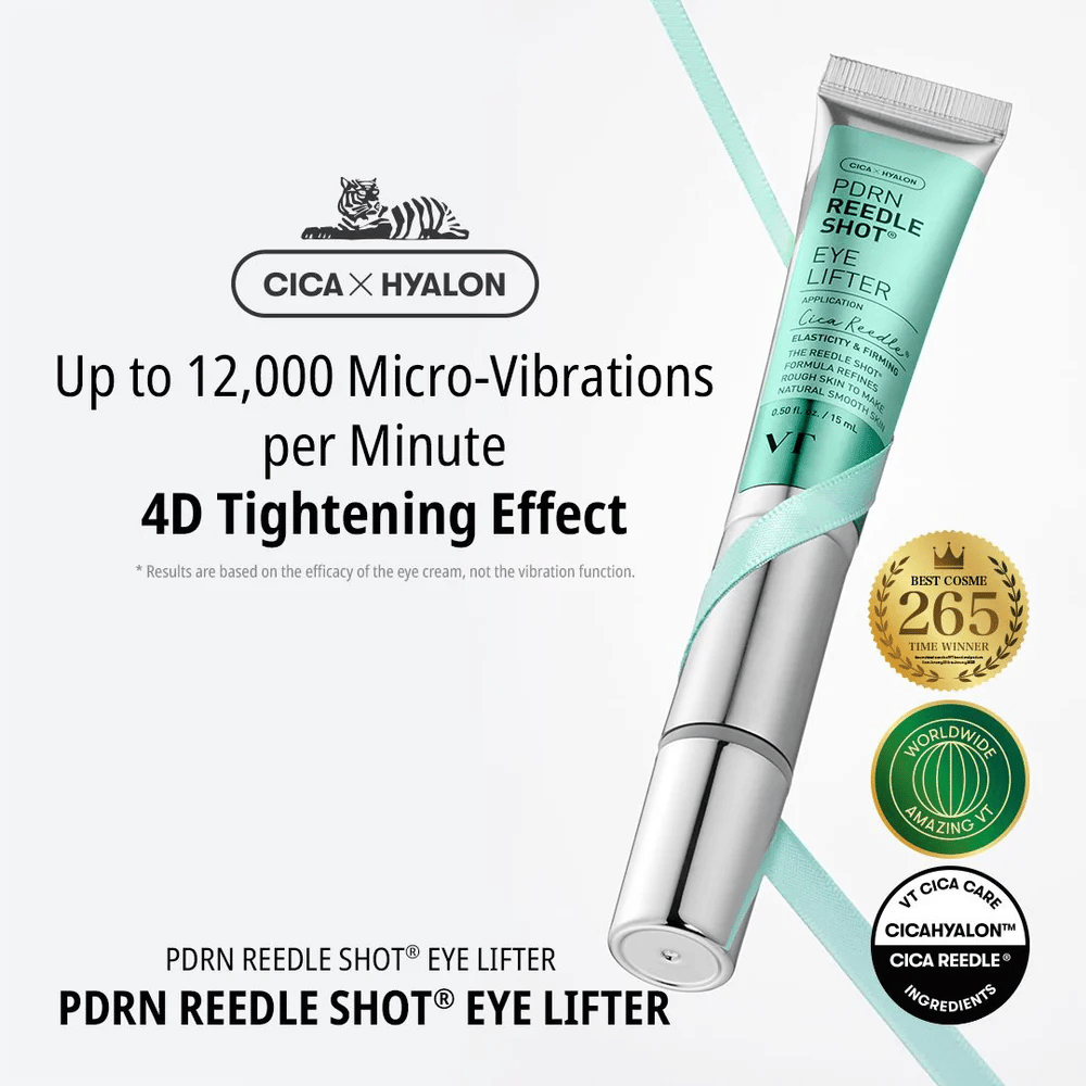 Κρέμα ματιών από την VT Cosmetics με PDRN και micro-vibration που μειώνει τις λεπτές γραμμές, ενυδατώνει σε βάθος και προσφέρει πιο σφριγηλή επιδερμίδα γύρω από την περιοχή των ματιών