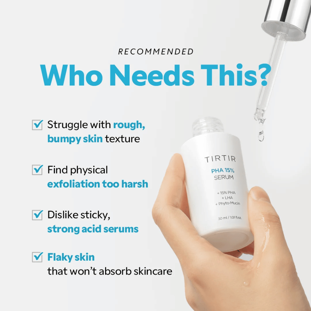 TIRTIR PHA 15% Serum – απολεπιστικός ορός για ανομοιόμορφη και τραχιά υφή δέρματος
