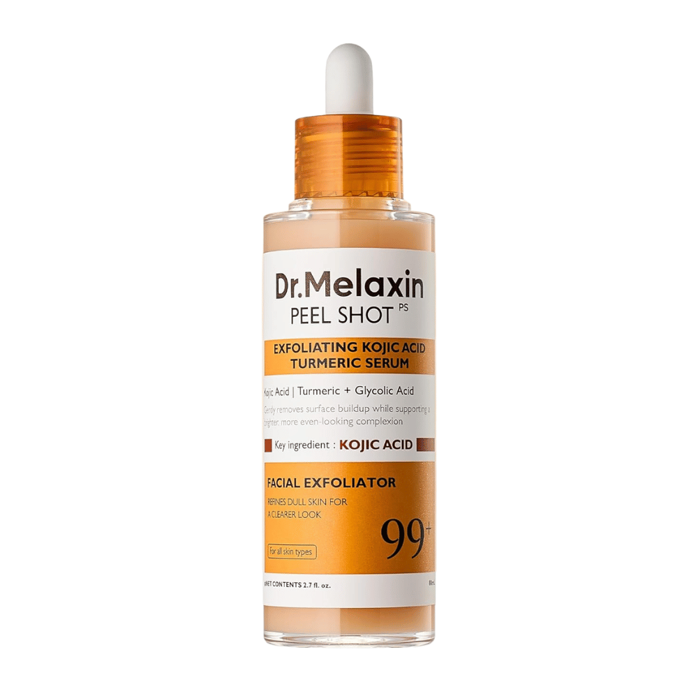 Dr Melaxin Peel Shot Kojic Acid Turmeric Serum 80 ml με απολεπιστική δράση που καθαρίζει σε βάθος το δέρμα και βελτιώνει τη λάμψη της επιδερμίδας