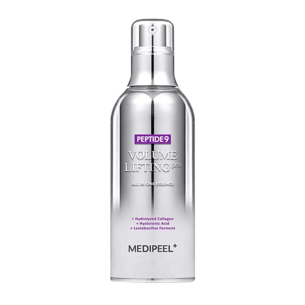 Medi-Peel Peptide 9 Volume Lifting All In One Essence Pro essence – κορεατική αντιγηραντική ουσία με πεπτίδια, κολλαγόνο και υαλουρονικό οξύ που βοηθά στην ενυδάτωση και προσφέρει πιο σφριγηλή επιδερμίδα.