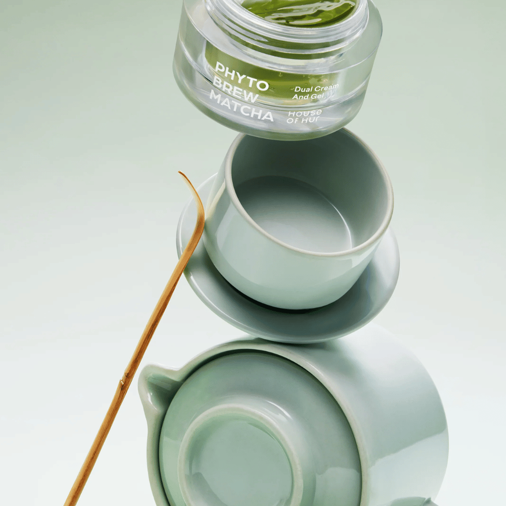House of Hur κρέμα matcha με μοναδική διπλή σύνθεση που συνδυάζει ελαφρύ gel και θρεπτική κρέμα για εξατομικευμένη περιποίηση της επιδερμίδας