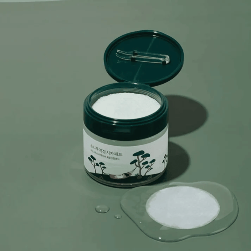 ROUND LAB Pine Calming Cica Pad – κορεάτικα toner pads για καταπραϋντική περιποίηση της επιδερμίδας