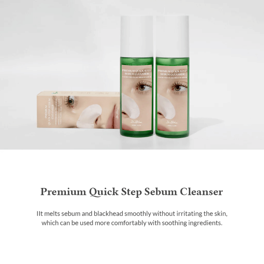 Dr. Althea Premium Quick Step Sebum Cleanser – αποτελεσματικό καθαριστικό σμήγματος που διαλύει το σμήγμα και τις ακαθαρσίες ενώ το δέρμα παραμένει ενυδατωμένο και ισορροπημένο.