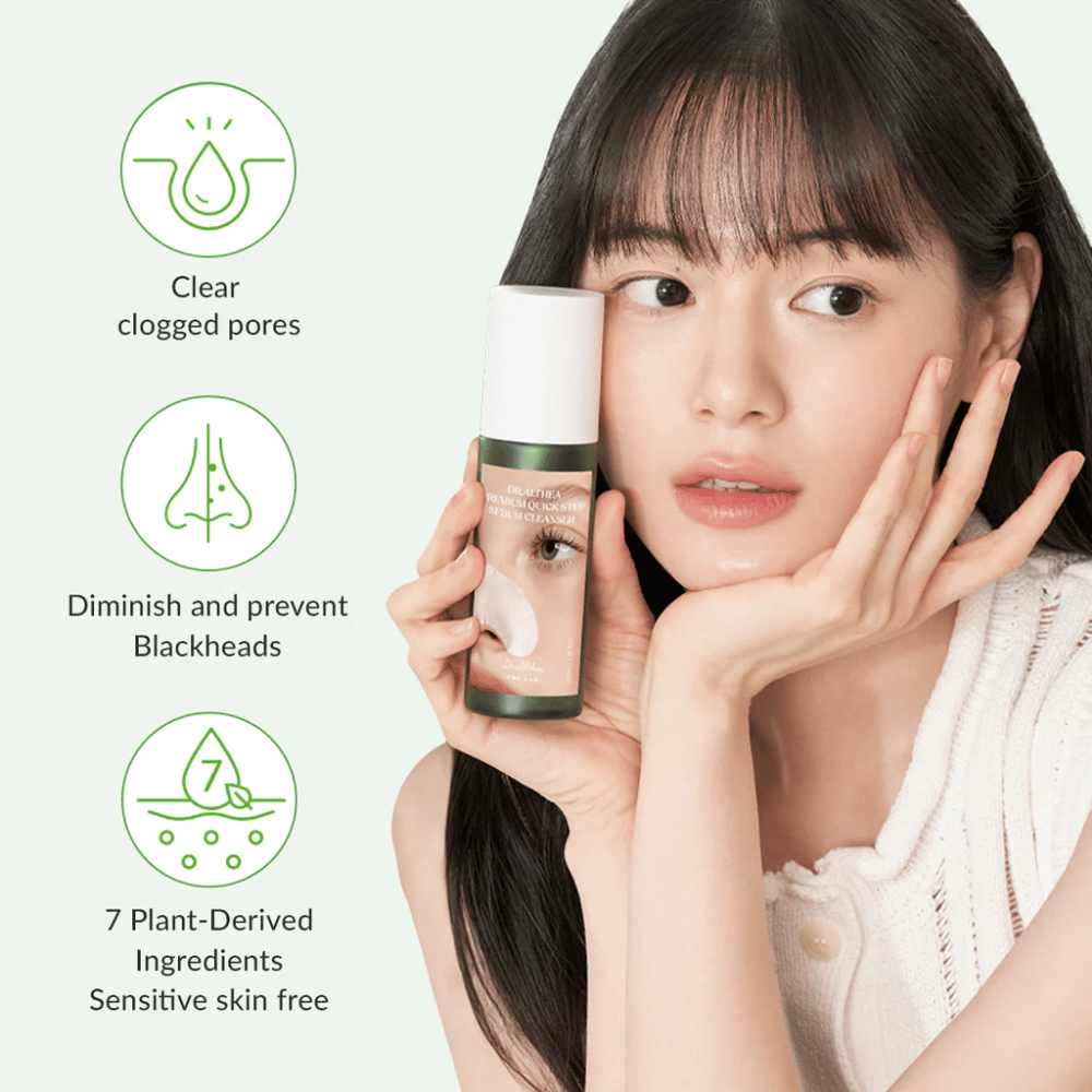 Dr. Althea Premium Quick Step Sebum Cleanser – απαλό καθαριστικό προσώπου που βοηθά στον καθαρισμό των φραγμένων πόρων, στη μείωση των μαύρων στιγμάτων και είναι κατάλληλο για ευαίσθητο δέρμα.