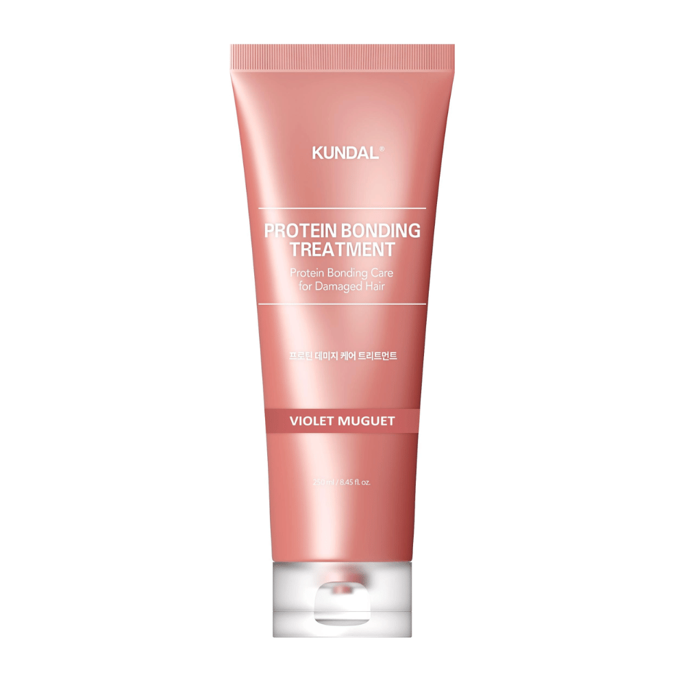 KUNDAL Protein Bonding Treatment Violet Muguet σε ροζ σωλήνα, 250 ml, για κατεστραμμένα μαλλιά.