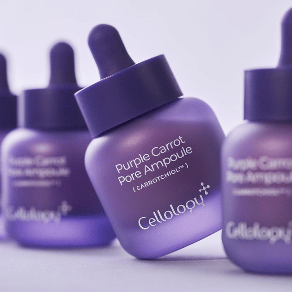Cellology Purple Carrot Pore Ampoule – κορεατική αμπούλα περιποίησης δέρματος με Carrotchiol για πόρους και ανομοιόμορφη υφή δέρματος.