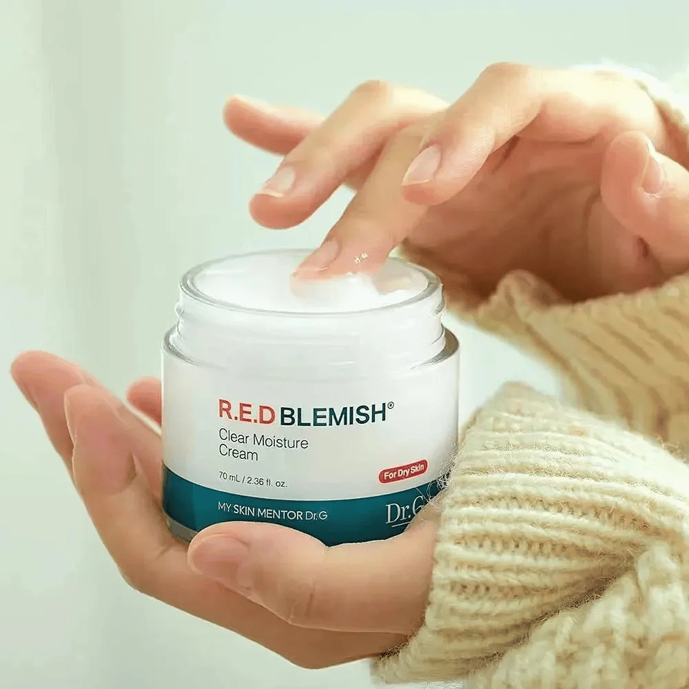 Dr.G R.E.D Blemish Clear Moisture Cream – ενυδατική κρέμα προσώπου για ξηρή επιδερμίδα με απαλή και κρεμώδη υφή.