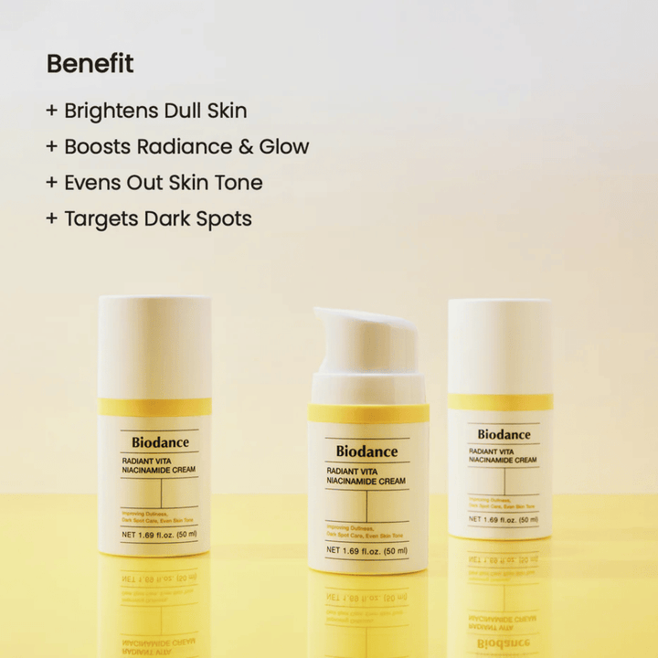 Biodance Radiant Vita Niacinamide Cream τριάδα – κρέμα προσώπου για λάμψη και μείωση χρωματισμού