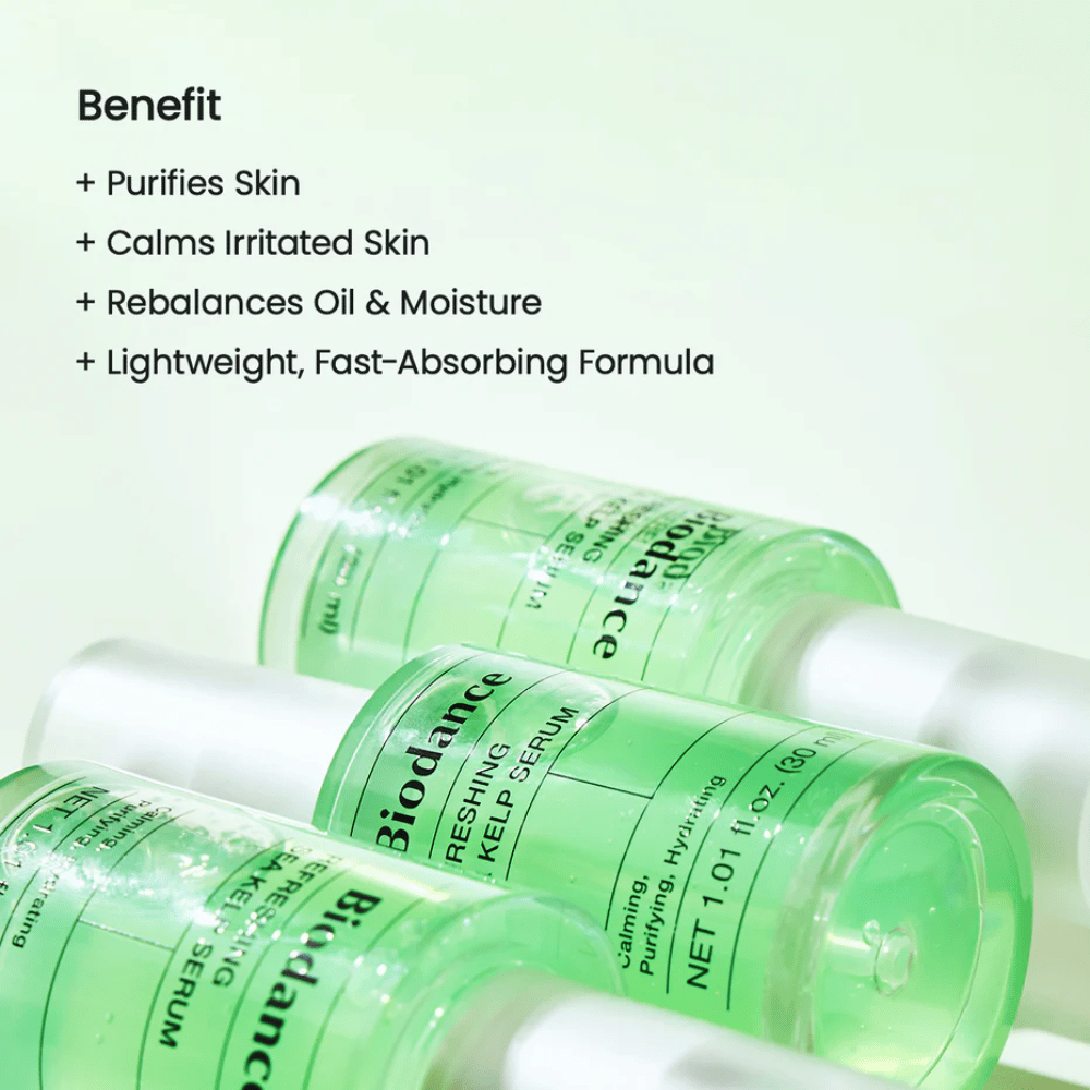 Biodance Refreshing Sea Kelp Serum – ελαφρύ ορούς προσώπου που καταπραΰνει, καθαρίζει και ισορροπεί το λιπαρό και συνδυασμένο δέρμα.