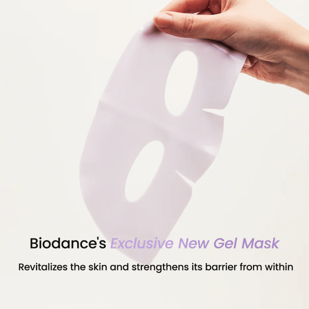 Συσκευασία του Biodance Rejuvenating Caviar PDRN Real Deep Mask με έμφαση στην αντιγήρανση, την ανανέωση του δέρματος και τη λάμψη