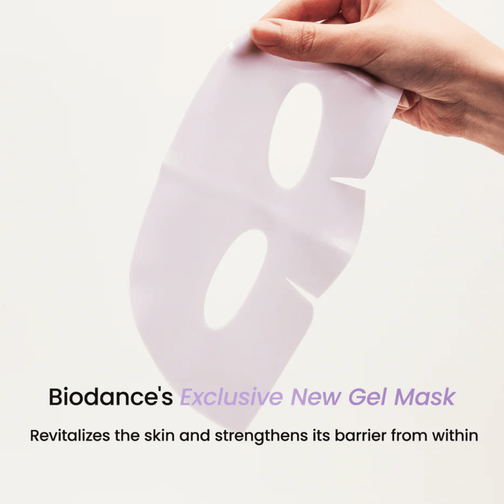 Συσκευασία του Biodance Rejuvenating Caviar PDRN Real Deep Mask με έμφαση στην αντιγήρανση, την ανανέωση του δέρματος και τη λάμψη