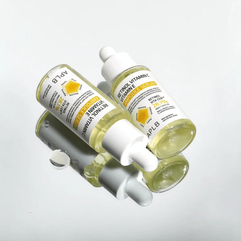APLB Retinol Vitamin C Vitamin E Ampoule Serum μπουκάλια με εφέ καθρέφτη