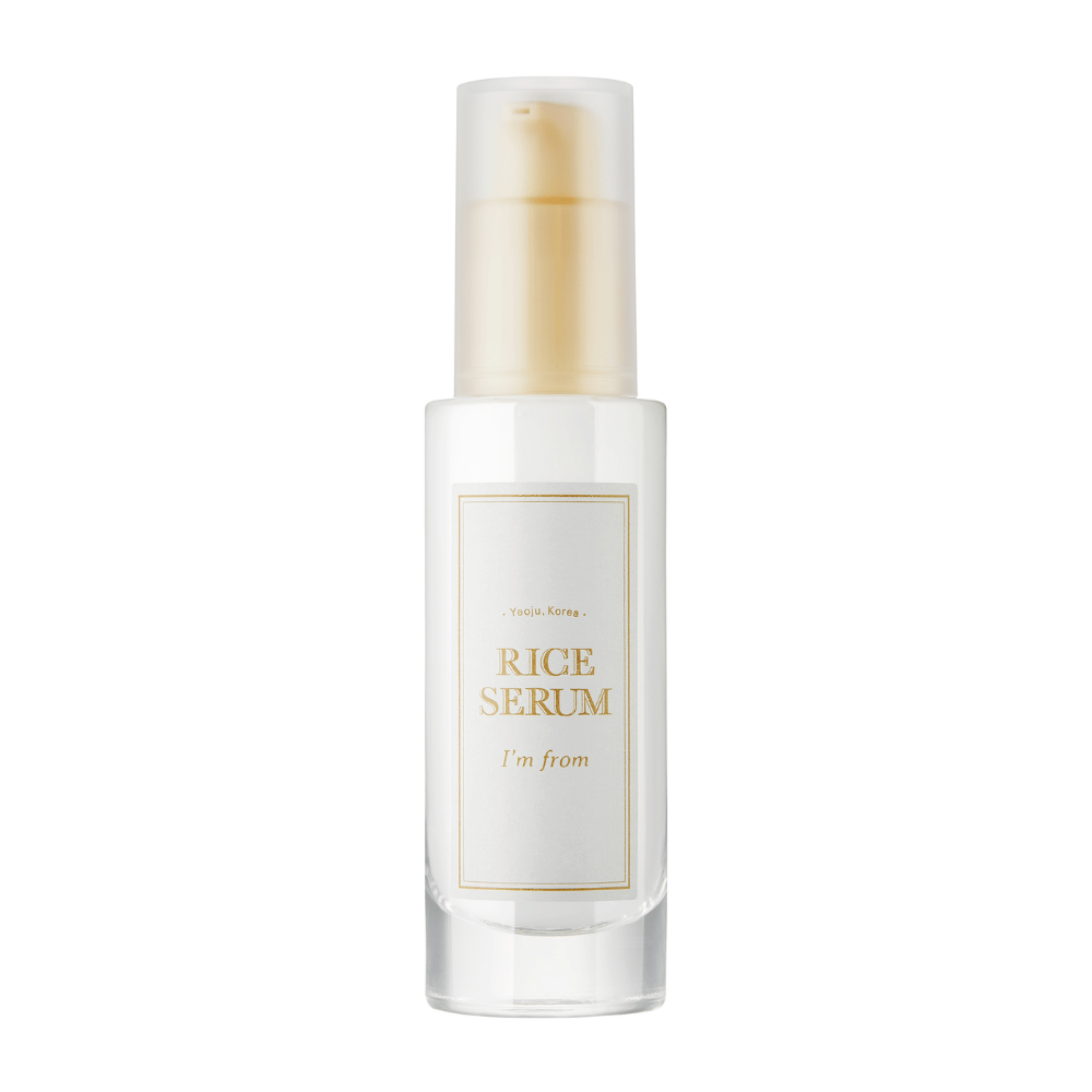 Μπουκάλι με "I'm from" Rice Serum, ορό περιποίησης δέρματος με εκχύλισμα ρυζιού.