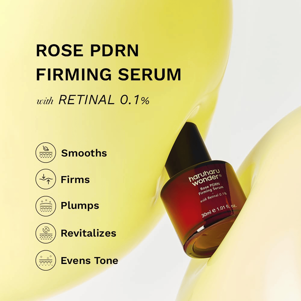 Haruharu Wonder Rose PDRN Firming Serum – εξομαλυντικός και συσφιγκτικός ορός με ρετινάλη 0,1 %