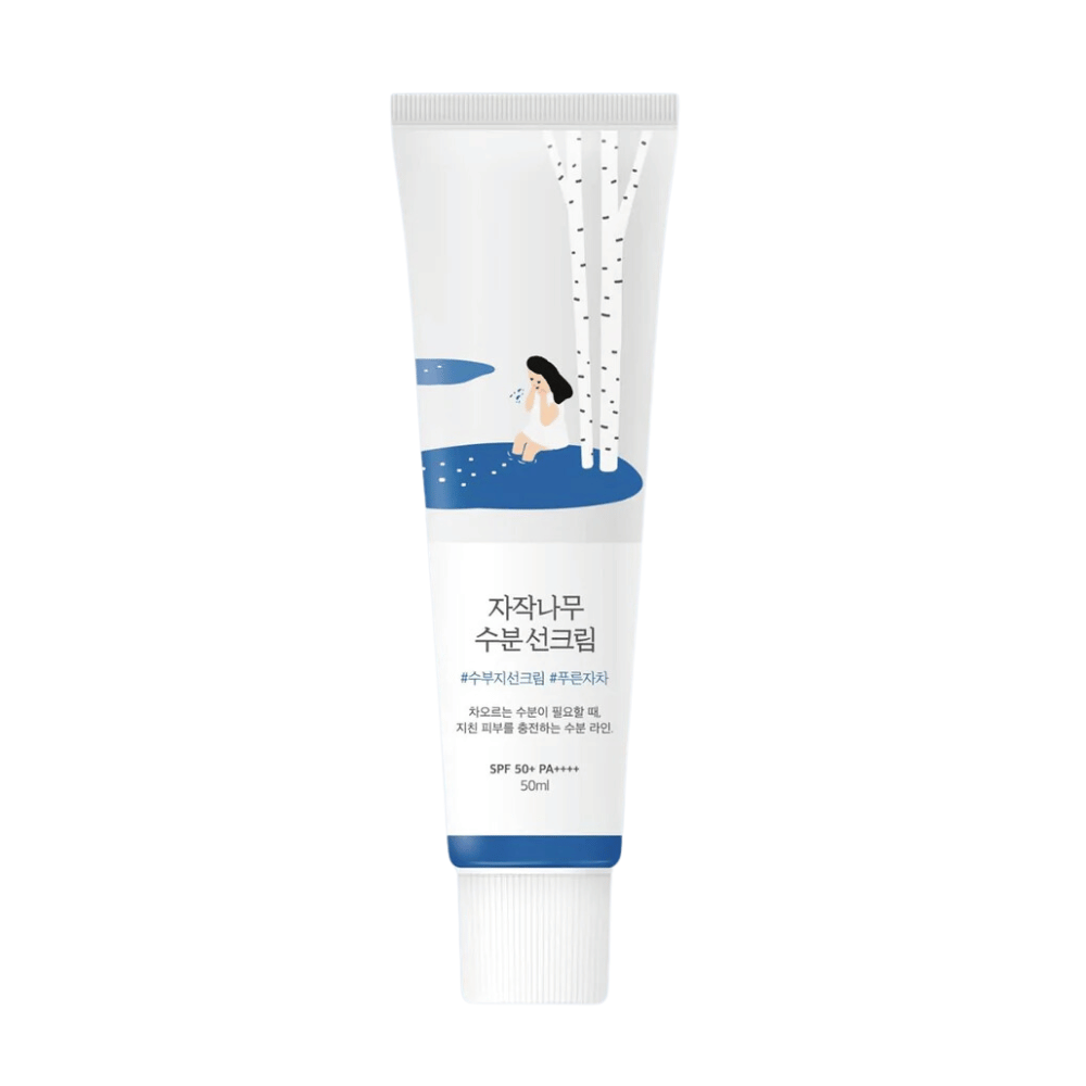 Ένας σωλήνας με Round Lab Birch Juice Moisturizing Sunscreen SPF50+ PA++++ 50ml.
