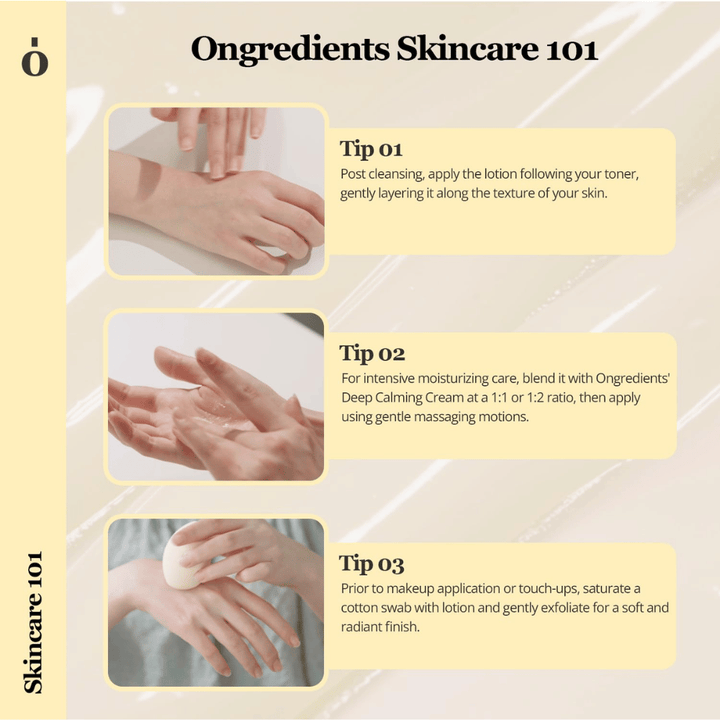 Ongredients Skin Barrier Calming Lotion λοσιόν προσώπου που ενισχύει τον δερματικό φραγμό, ενυδατώνει το δέρμα και καταπραΰνει το ευαίσθητο δέρμα.