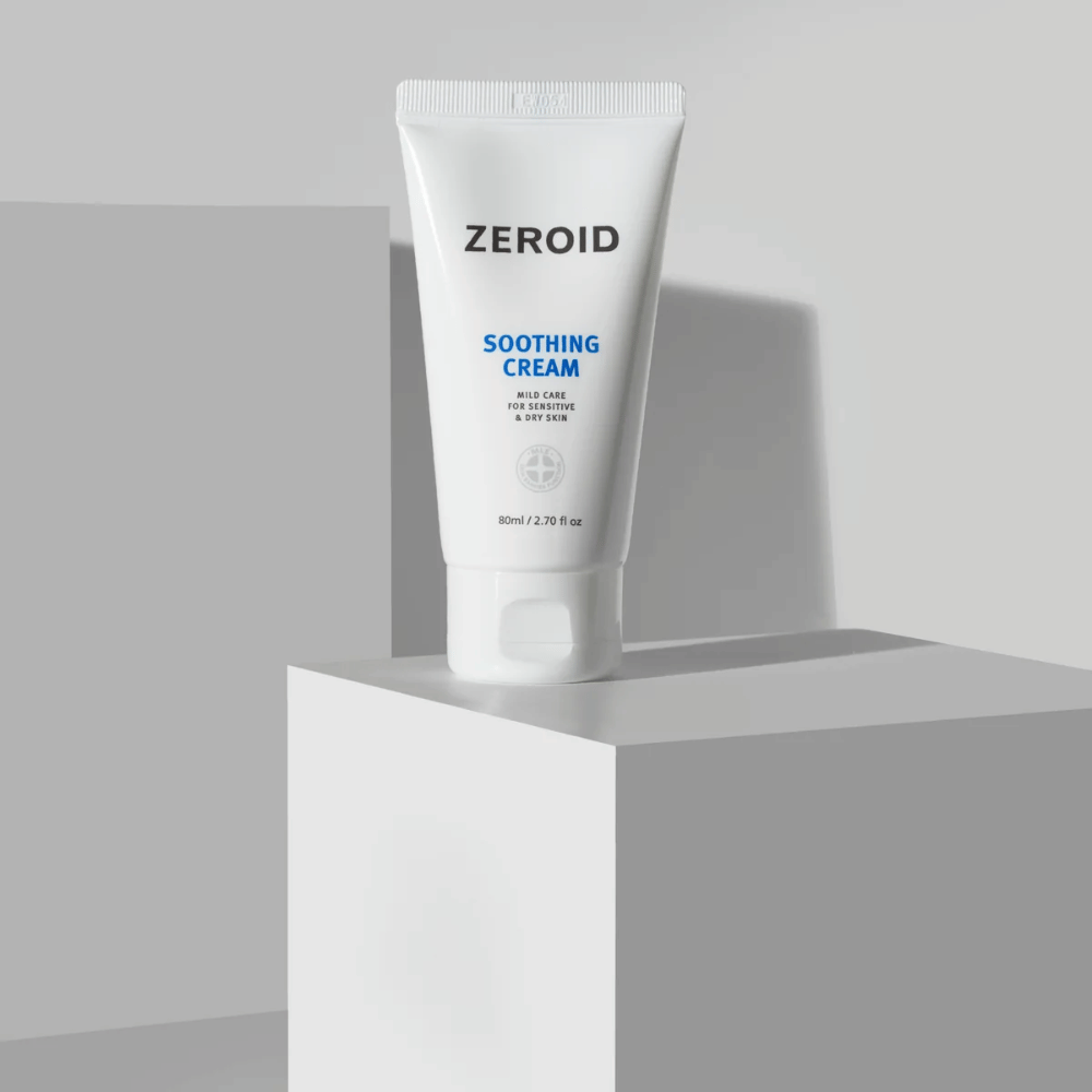 ZEROID Soothing Cream 80 ml σε βάθρο για καθημερινή ενυδάτωση ξηρής και ευαίσθητης επιδερμίδας