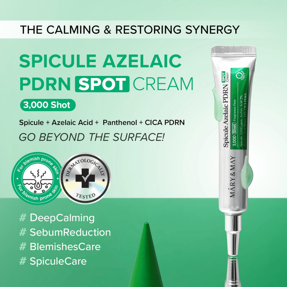 Mary&May Spicule Azelaic PDRN Spot Cream – περιποιητική κρέμα τοπικής εφαρμογής για ατέλειες και μη ισορροπημένη επιδερμίδα