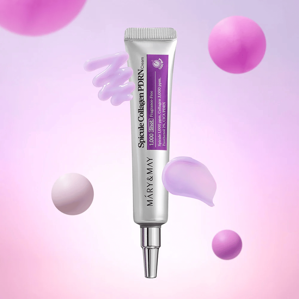 Mary & May Spicule Collagen PDRN Cream με υφή κρέμας, προηγμένη κορεατική περιποίηση δέρματος που διεγείρει την ανανέωση των κυττάρων και προσφέρει πιο σφιχτό δέρμα.