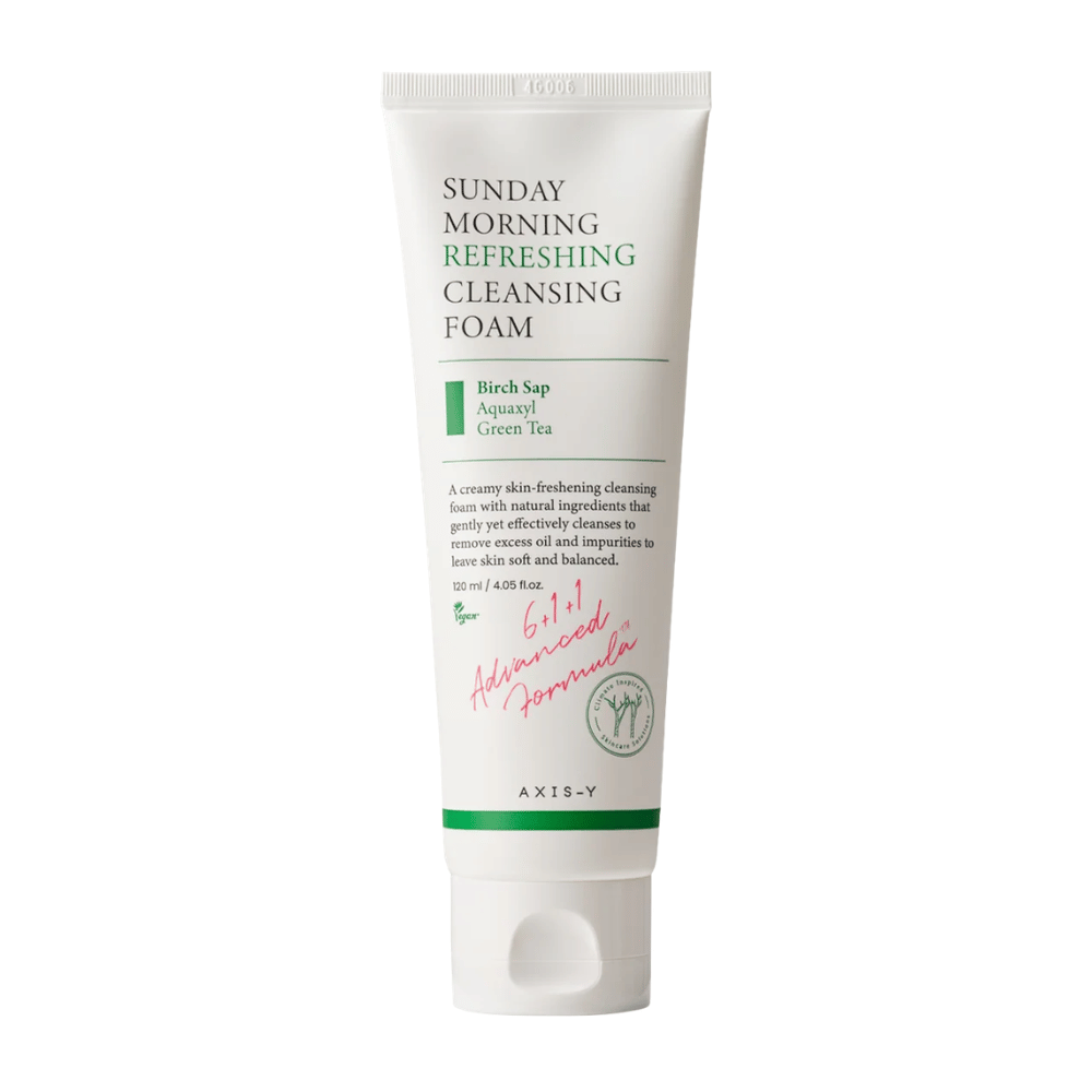AXIS-Y Sunday Morning Refreshing Cleansing Foam εικόνα προϊόντος 120 ml σε λευκό φόντο