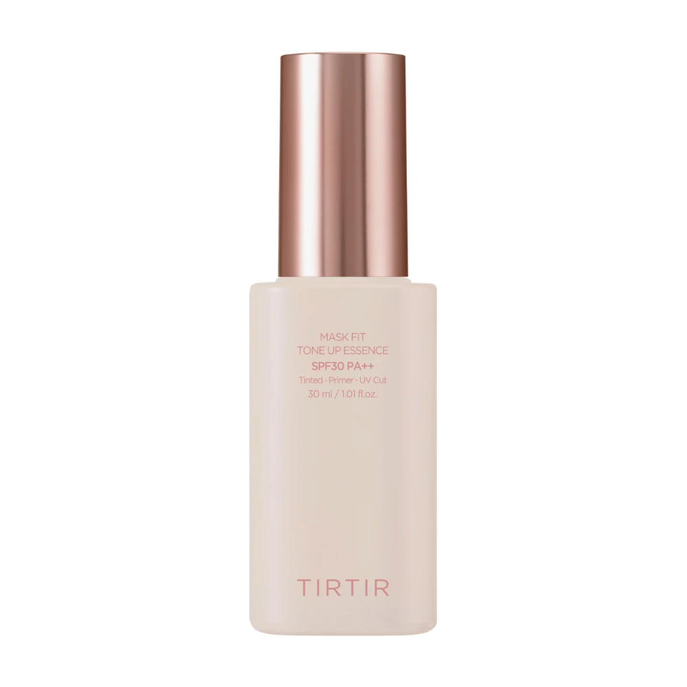 Εικόνα προϊόντος του "TIRTIR MASK FIT TONE UP ESSENCE" με SPF30 PA++, μια τονισμένη primer που προστατεύει από την υπεριώδη ακτινοβολία. Περιεχόμενο: 30 ml.