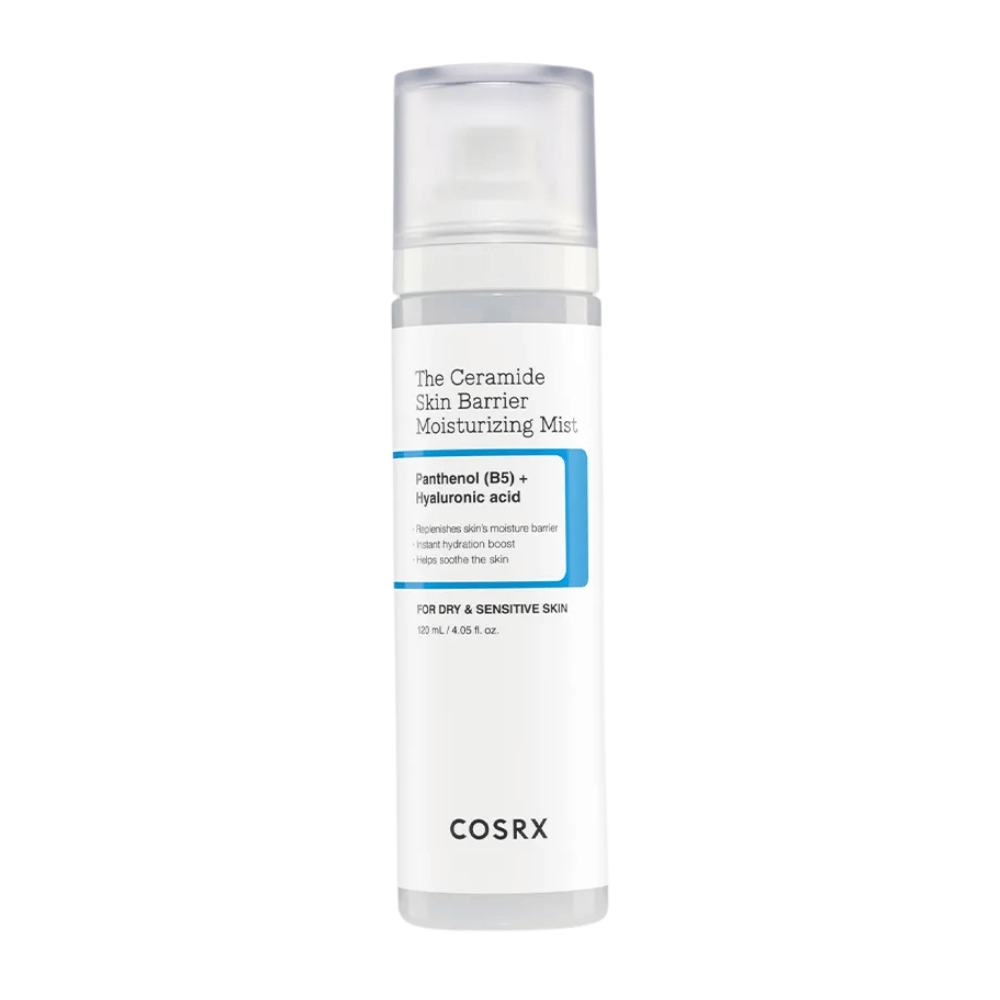 Εικόνα προϊόντος του COSRX Ceramide Skin Barrier Moisturizing Mist – ενυδατικό σπρέι με πανθενόλη και υαλουρονικό οξύ.
