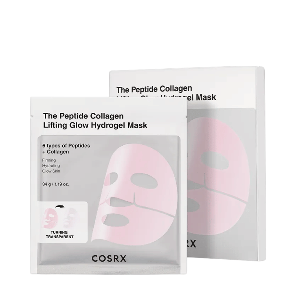 Εικόνα προϊόντος από COSRX Peptide Collagen Lifting Glow Hydrogel Mask – συσφικτική και ενυδατική μάσκα προσώπου με πεπτίδια και κολλαγόνο.