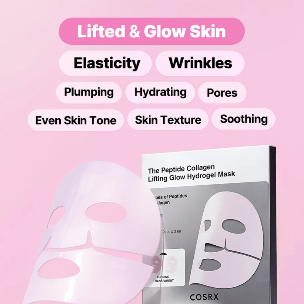 COSRX Peptide Collagen Mask – βελτιώνει την ελαστικότητα, ενυδάτωση, τον τόνο και την υφή του δέρματος για ένα ομοιόμορφο και λαμπερό δέρμα.