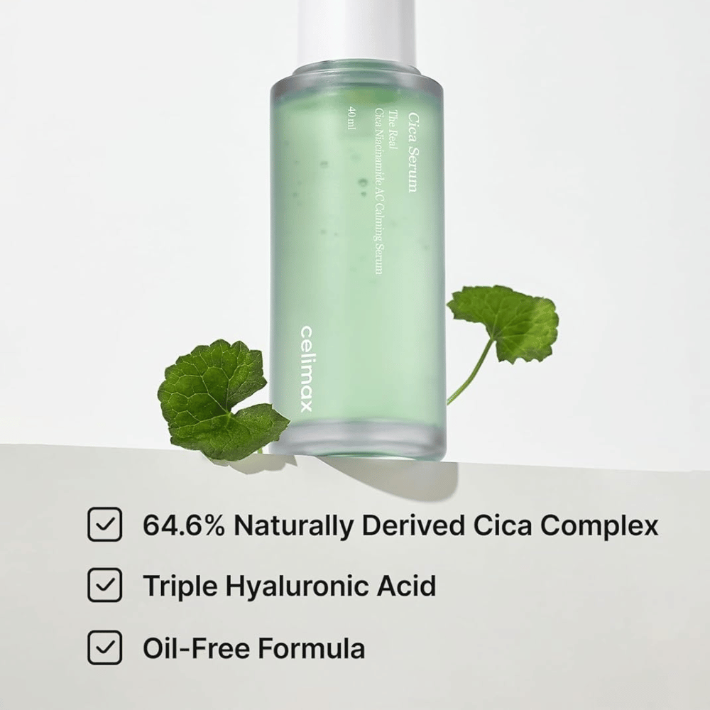 Celimax The Real Cica Niacinamide AC Calming Serum με Cica Complex και σύνθεση χωρίς έλαια